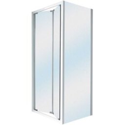 Tecnomat PORTA DOCCIA ADENIA PIEGHEVOLE (87-91) VETRO TEMPERATO STAMPATO 6 mm PROFILI BIANCO