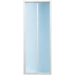 Tecnomat PORTA DOCCIA GRANCAYM PIEGHEVOLE (85-89) H185cm ACRILICO 1,8mm PROFILI BIANCHI
