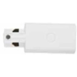 Intec_fan CONNETTORE TRACK SINISTRO CON INNESTO PER SISTEMA A BINARIO CON GUIDA TRIFASE COLORE BIANCO