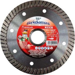 Workdiamond DISCO DIAMANTATO Ø125 mm CORONA CONTINUA CEMENTO ARMATO GRANITO PIETRE