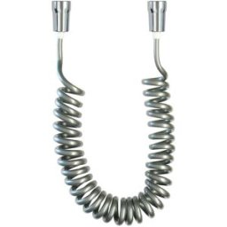 Tecom FLESSIBILE DOCCIA 300 cm SILVER IN PVC SPIRALATO E ESTENSIBILE