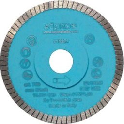 Sigma DISCO DIAMANTATO 75B Ø115 mm CORONA CONTINUA TURBO PER GRES CERAMICA E PIASTRELLE