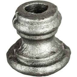 Pro_metal_design SEMIBORCHIA FERRO FORO TONDO 16 mm 38x35 mm PER ORNAMENTI