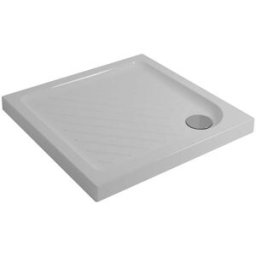 Tecnomat PIATTO DOCCIA IN CERAMICA BIANCO 80X80 cm H 7 cm PILETTA Ø 90 mm