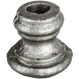 Pro_metal_design SEMIBORCHIA FERRO FORO TONDO 12 mm 38x35 mm PER ORNAMENTI