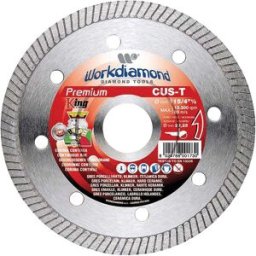 Workdiamond DISCO DIAMANTATO Ø115 mm CORONA CONTINUA PREMIUM T GRES PORCELLANATO
