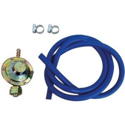 Tecnomat KIT COLLEGAMENTO GPL CON REGOLATORE BASSA PRESSIONE 1 kg TUBO 1,5 m E 2 FASCETTE