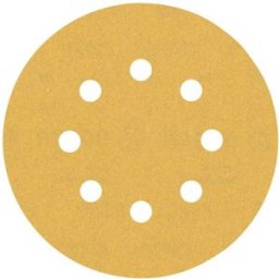 Bosch 5 DISCHI ABRASIVI Ø125 mm 8 FORI GRANA 180 BEST WOOD ATTACCO A STRAPPO