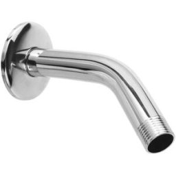 Tecom BRACCIO DOCCIA INCLINATO 45° IN ACCIAIO CROMATO ø 21 mm L 150 mm M 1/2