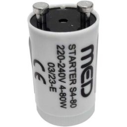 Med STARTER UNIVERSALE PER LAMPADE, TUBI A NEON FLUORESCENTI LINEARE O CIRCOLARE DA 4-80W 230VAC