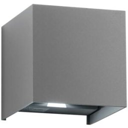 Intec_fan APPLIQUE LED ALFA 2x5W 950 lm DA 3000K A 4000K GRIGIO 10x10x10 cm IP54