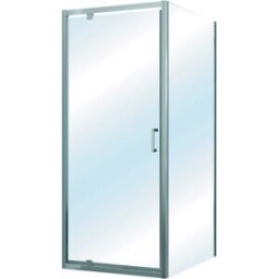 Tecnomat PORTA DOCCIA VENERE BATTENTE 86-90 H190cm VETRO TEMPERATO 6 mm TRASPARENTE PROFILI CROMO