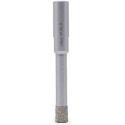 Pwi FRESA DIAMANTATA Ø 8 mm PER CERAMICA GRES GRANITO MARMO ATTACCO ESAGONALE A SECCO