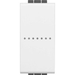 BTicino DEVIATORE LIVING LIGHT SMART BIANCO CARICO MASSIMO 250W CON LED BLU LUMINOSO 230V