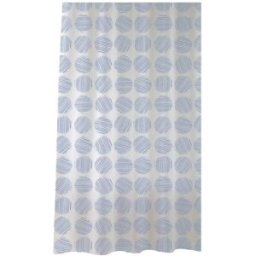 Tecnomat TENDA DOCCIA CERCHI BIANCA E AZZURRA IN POLIESTERE 240x200 cm (LxH)