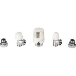 Tecnomat KIT TERMOSTATICO CALEFFI A SQUADRA PER RADIATORI TUBO RAME/PEX 1/2'' TESTINA 19000
