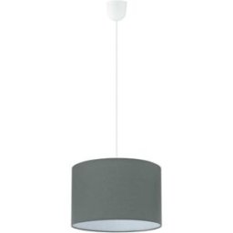 Eglo SOSPENSIONE ROSSANO 1xE27 FINO A 60W POLICARBONATO E TESSUTO ANTRACITE Ø 290x1380 mm