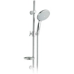 Aquapro SALISCENDI DOCCIA ACQUAPRO SATURNO 1 GETTO CROMO INTERASSE VARIABILE 60-80cm ASTA 90cm