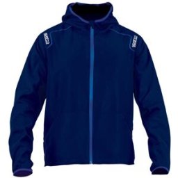 Sparco GIACCA ANTIVENTO WILSON TAGLIA XXL COLORE BLU MARINE CON CAPPUCCIO