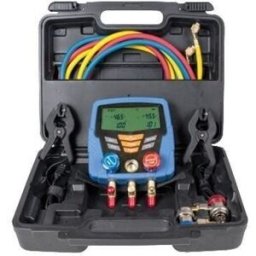 Arnocanali KIT GRUPPO MANOMETRICO DIGITALE 3 VIE PER 36 TIPI DI GAS + R32 CON 2 SONDE A TERMOCOPPIA