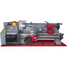 Powertek TORNIO FERRO DA BANCO 550W MANDRINO 80mm LUNGHEZZA 350 mm CAPACITA' DI TORNITURA 180 mm