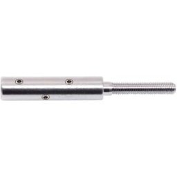 Pro_metal_design TERMINALI CON GRANI INOX AISI 316 5 PEZZI PER FUNE Ø 5 mm FILETTO MASCHIO
