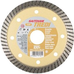 Sait DISCO DIAMANTATO TREDI TOP Ø115 mm CORONA TURBO CEMENTO ARMATO GRANITI PIETRE