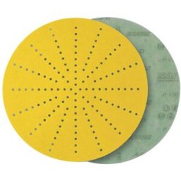 Sait 10 DISCHI ABRASIVI Ø225 mm GRANA 220 MULTIFORO ATTACCO A STRAPPO PER CARTEGGIATRICE