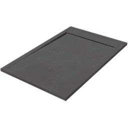 Tecnomat PIATTO DOCCIA SERIE HIGH MARMORESINA SPATOLATO PIOMBO 70x140 H 3 cm PILETTA Ø 90 mm