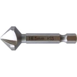 Tecnomat FRESA A SVASARE Ø6,3 mm A 3 TAGLIENTI 90° HSS ATTACCO ESAGONALE PER METALLO