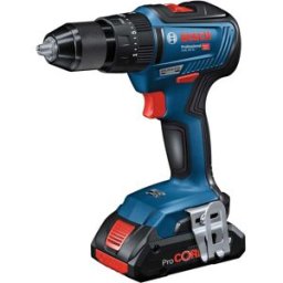 Bosch TRAPANO BATTENTE 18 V GSB 18V-55 PROFESSIONAL BRUSHLESS 2 BATTERIE 4 Ah PESO 1,1 kg