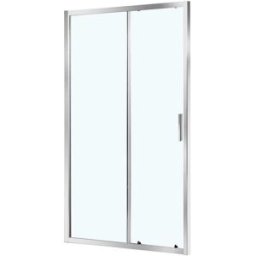 Tecnomat PORTA DOCCIA FENIS SCORREVOLE 118-122 cm H 190 cm VETRO TRASPARENTE 6mm PROFILI METALLO CROMATO