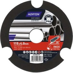 Symantec DISCO ABRASIVO EXPERT Ø115 mm SPESSORE 4,0 mm SBAVO INOX VISIBILITA' AREA DI LAVORO