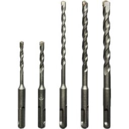 Maxtro 5 PUNTE Ø5-6-8-10mm SDS PLUS 2 TAGLIENTI PER MURO E CALCESTRUZZO