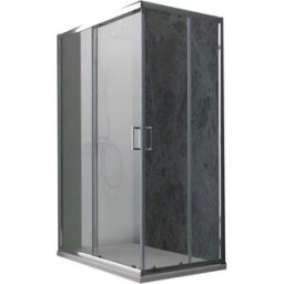 Tecnomat BOX DOCCIA GATE RETTANGOLARE 70x90 H 185 cm PROFILI CROMO VETRO TRASPARENTE 6 mm