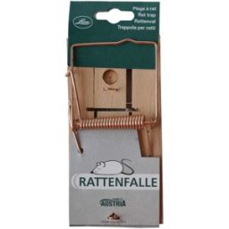 Tecnomat TRAPPOLA A MOLLA PER TOPI 8,2x16,5 cm ACCIAIO E LEGNO