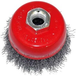 Tecnomat SPAZZOLA A TAZZA 100 mm FILO ACCIAIO PER SMERIGLIATRICI ATTACCO M14