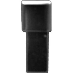 Arna CAPSULE TRIMSQUARE ALLUMINIO BRILLANTE H 8 mm 2 PEZZI ARGENTO SPAZZOLATO CROSS