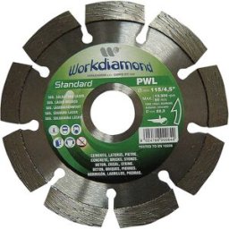 Workdiamond DISCO DIAMANTATO Ø115 mm CORONA SETTORI CEMENTO ARMATO PIETRE