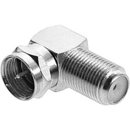 Tecnomat 2 SPINE SAT TIPO F MASCHIO/FEMMINA 90° LEGA IN ZINCO CROMATO