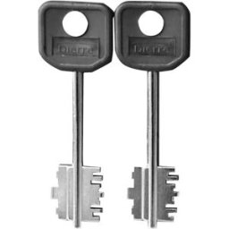 Tecnomat BLOCCHETTO RICAMBIO ATRA PER SERRATURE ESTRATTORE + 3 CHIAVI DRITTE 116 mm