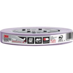 3M NASTRO MASCHERATURA 2071 18mm x 50m VIOLA CARTA WASHI PER SUPERFICI DELICATE