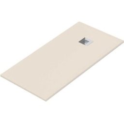 Tecnomat PIATTO DOCCIA SERIE MADISON MARMORESINA COLORE SABBIA 70X90 cm H 3,5 cm PILETTA Ø 90 mm