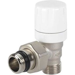 Poletti VALVOLA TERMOSTATICA A SQUADRA THERMO 1/2'' NICHELATO ATTACCO EUROCONO