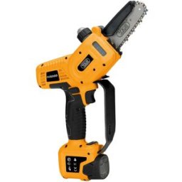 Volpi MINI MOTOSEGA A BATTERIA 14,4V PVS 5100 BRUSHLESS CATENA 1/4" BARRA 5" BATTERIA 2,5 Ah