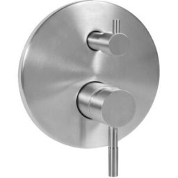 Aquapro MISCELATORE DOCCIA INCASSO 2 VIE ACQUAPRO KALEIA INOX CARTUCCIA Ø 35 mm