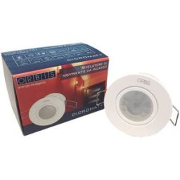 Tecnomat SENSORE DI MOVIMENTO A INCASSO ORBIS CARICO MASSIMO 1200W 230V 6A PORTATA 7 m IP20