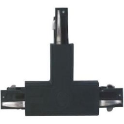 Intec_fan CONNETTORE TRACK DESTRO A ''T'' PER SISTEMA A BINARIO CON GUIDA TRIFASE COLORE NERO