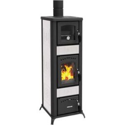Lincar STUFA LEGNA ALICE 490 6,1 kW CON FORNO BIANCA