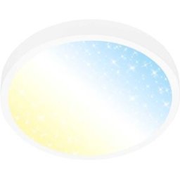 Brilo PLAFONIERA LED BIANCO SILVER 22W 2900 lumen DA 2700 A 6500K CON TELECOMANDO Ø 38x5 cm